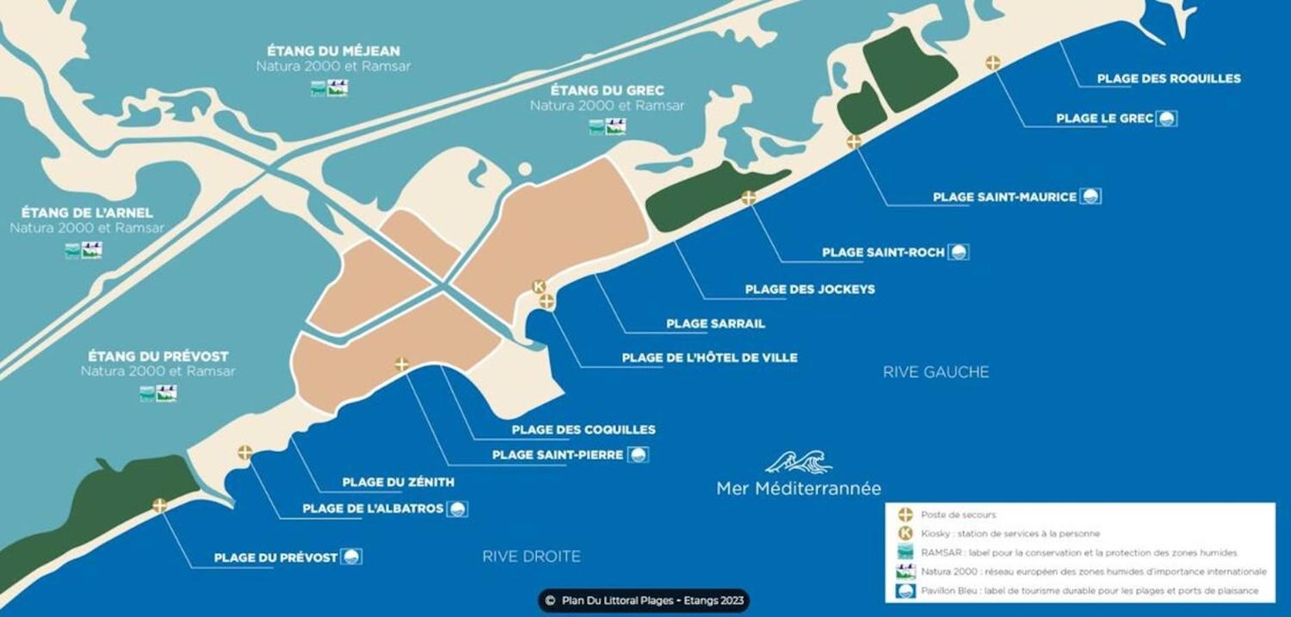 Les Sables De Palavas - T2 A 50M De La Plage - Clim, Wifi Exteriör bild
